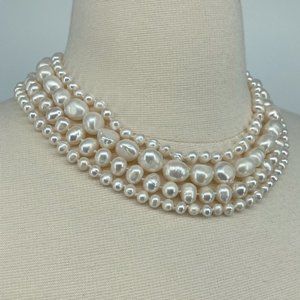 CAROLEE - OS - NWT Four Strand Pearl Necklace